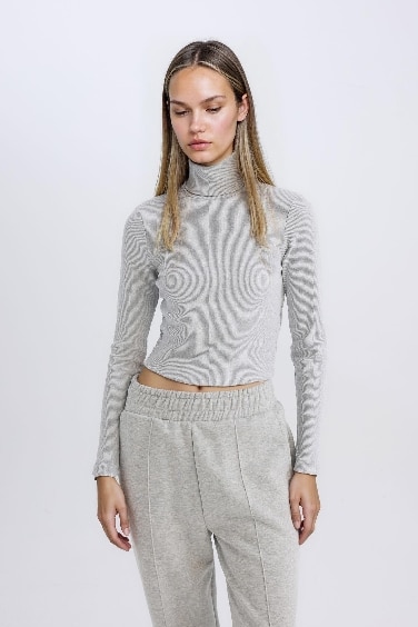 Slim Fit Camisole Long Sleeve T-Shirt