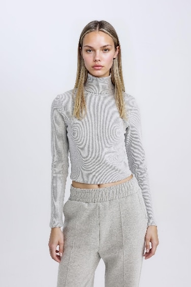 Slim Fit Camisole Long Sleeve T-Shirt