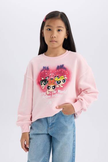 Sweatshirt PowerPuff Girls à coupe relax pour fille