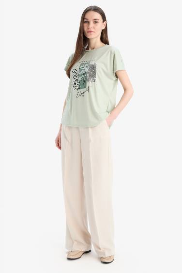 Crew Neck Short Sleeve T-Shirt