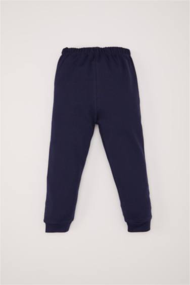 طقم بيجامة بنات برقبة مستديرة من قطعتين