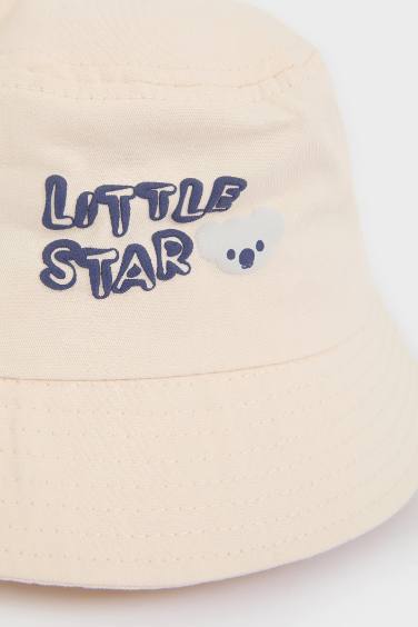 Erkek Bebek Baskılı Pamuklu Bucket Şapka