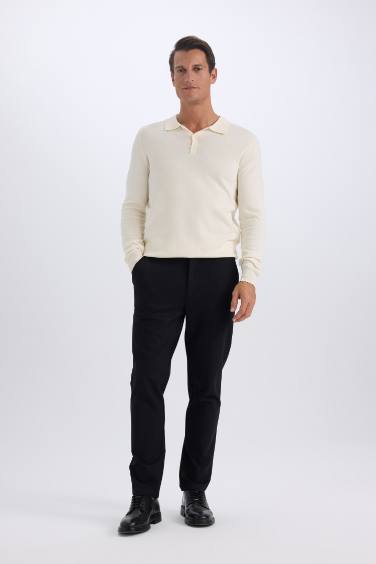 Tailored Regular Fit Pantolon Basic Düz Cepli