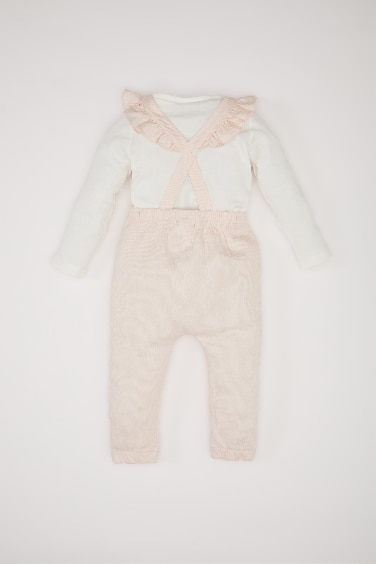 Baby Girl Floral T-Shirt Jumpsuit 2 Piece