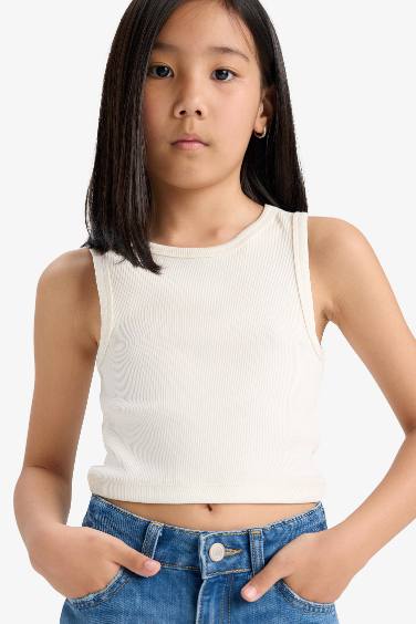 كروب توب بناتي سادة بياخة مستديرة