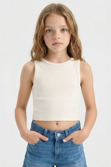 كروب توب بناتي سادة بياخة مستديرة