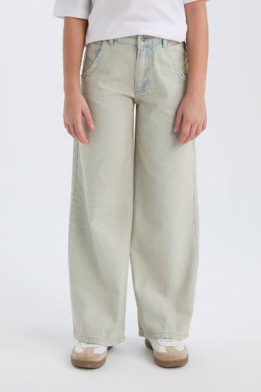 Қыздарға кең аяқ деним Шалбар