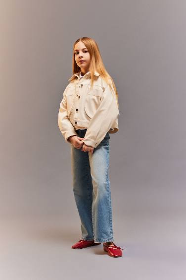 قميص كروب بناتي قطن ردن طويل