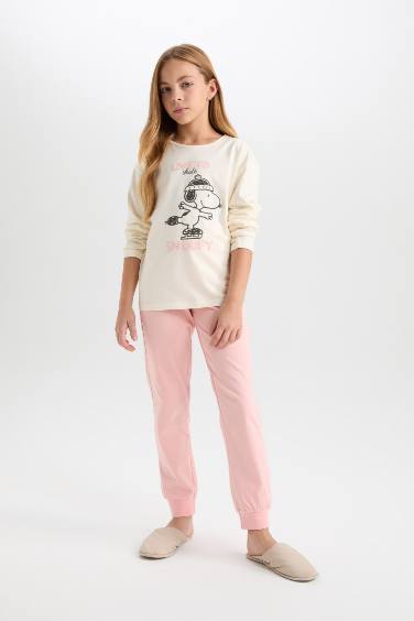 Ensemble Pyjama Snoopy en tricot à coupe régulière pour Fille