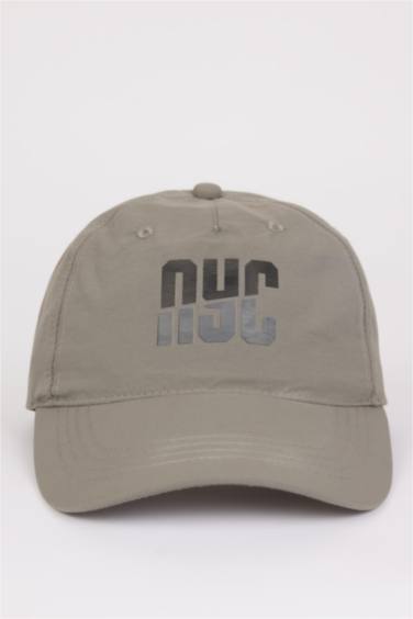 Erkek Etiket Baskılı Dokuma Beyzbol Basketbol Şapkası - Görsel 6