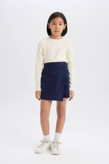 Girl Gabardine Skirt