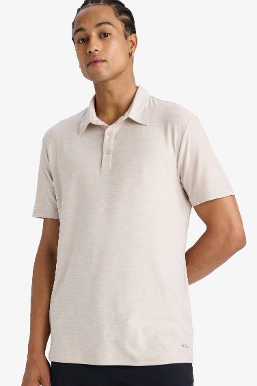 DeFactoFit Standard Fit Sports Polo T-Shirt