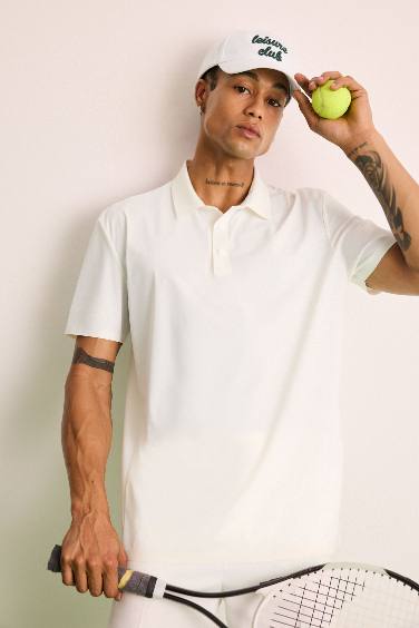 DeFactoFit Standard Fit Sports Polo T-Shirt