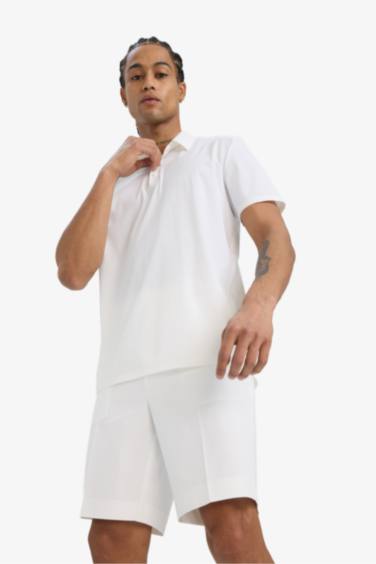 DeFactoFit Standard Fit Sports Polo T-Shirt