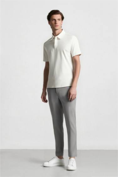 DeFactoFit Slim Fit Dar Kesim Standart Paça Esnek Multifonksiyonel Dokuma Sporcu Pantolon