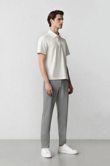 DeFactoFit Slim Fit Dar Kesim Standart Paça Esnek Multifonksiyonel Dokuma Sporcu Pantolon