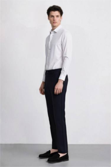 DeFactoFit Slim Fit Dar Kesim Standart Paça Esnek Multifonksiyonel Dokuma Sporcu Pantolon