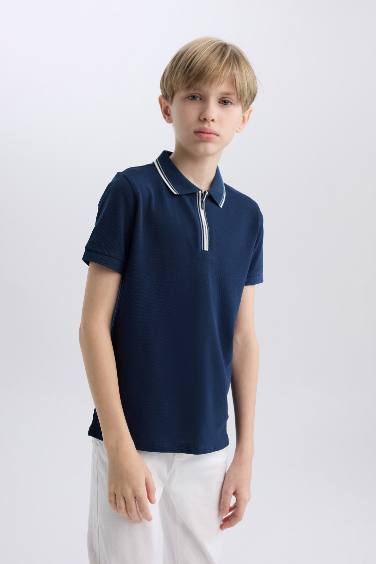 Boy Pique Short Sleeve Polo T-Shirt