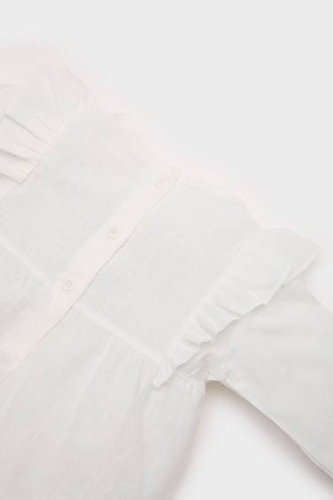 Ensemble Blouse à manches longues et jupe-short pour bébé fille