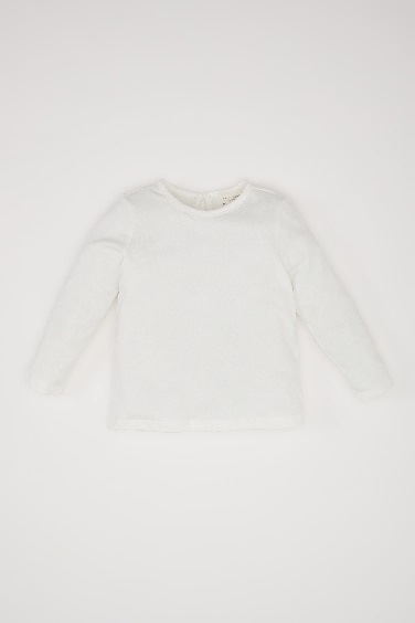 Набор для девочки из 2 предметов: футболка с длинными рукавами и сарафан с бретелями