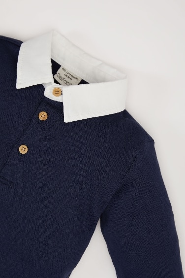 Baby Boy Shirt Collar Long Sleeve T-Shirt