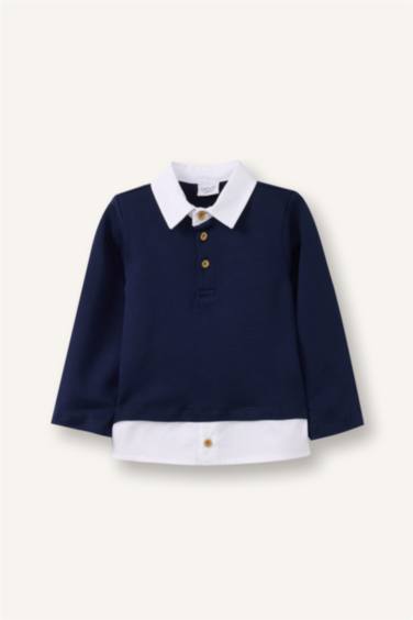 Baby Boy Regular Fit Shirt Collar T-Shirt