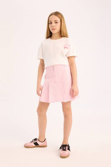 Girl Gabardine Skirt