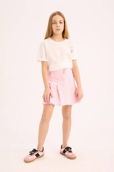 Girl Gabardine Skirt