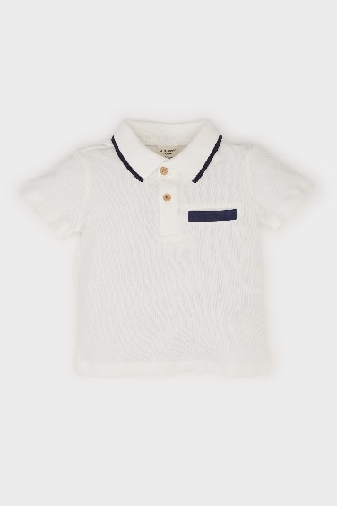 Baby Boy Regular Fit Pique Short Sleeve Polo T-Shirt