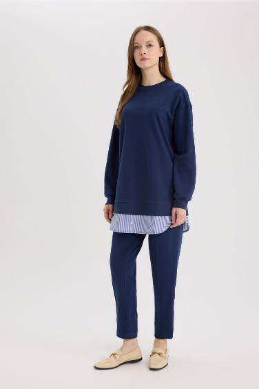 Harem Thin Sweatshirt Fabric Trousers