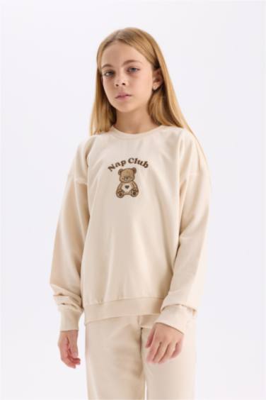 طقم بيجاما بناتي خفيف قصة عادية - قطعتين