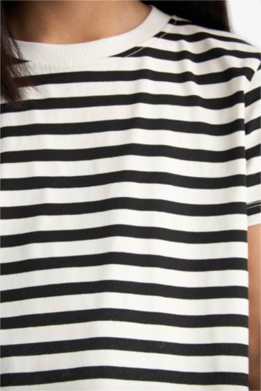 Girl Relax Fit Crew Neck 3 Piece Short Sleeve T-Shirt