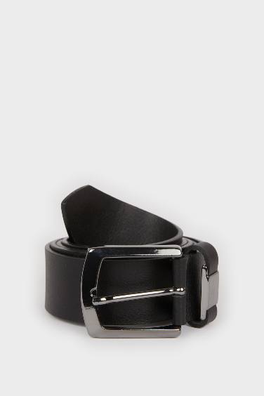 Man Christmas Themed Leather Casual Belt