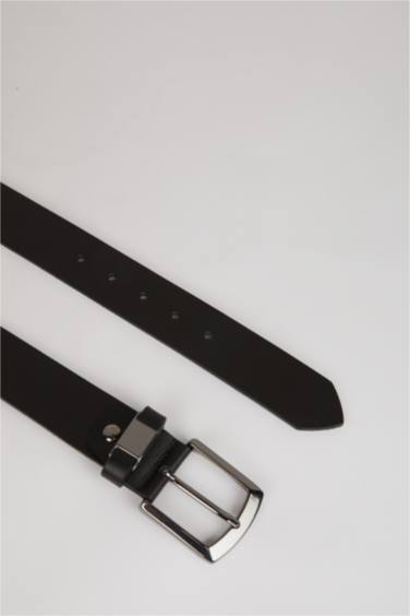Man Christmas Themed Leather Casual Belt