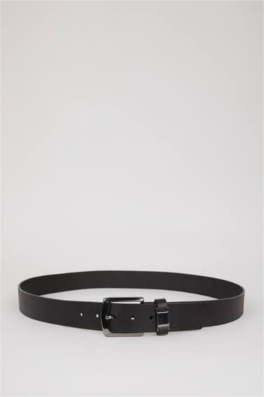 Man Christmas Themed Leather Casual Belt