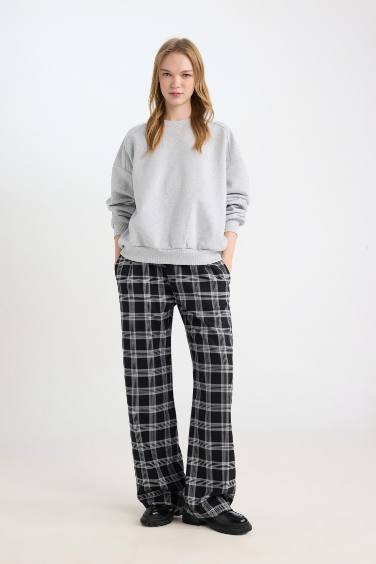 Wide Leg Pocketed Pajama Pants