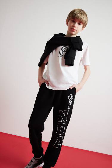 Boy NBA Wordmark Elastic Waist Sweatpants