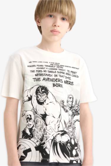 Boy Marvel Avengers Crew Neck Short Sleeve T-Shirt