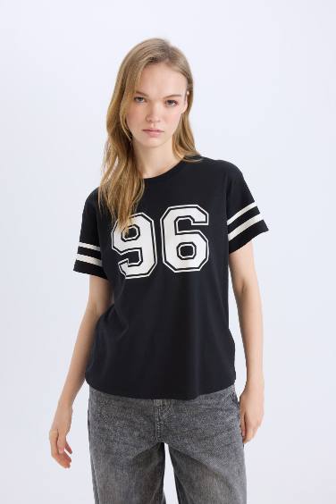 تيشيرت نص ردن قصة عادية بياخة مستديرة