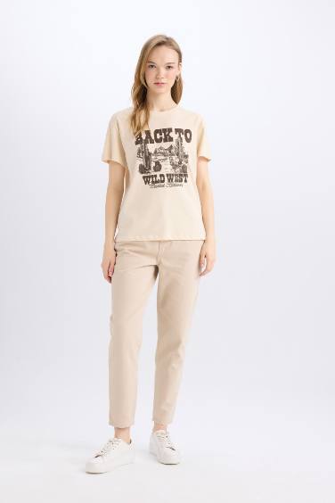 Regular Fit Crew Neck Printed T-Shirt