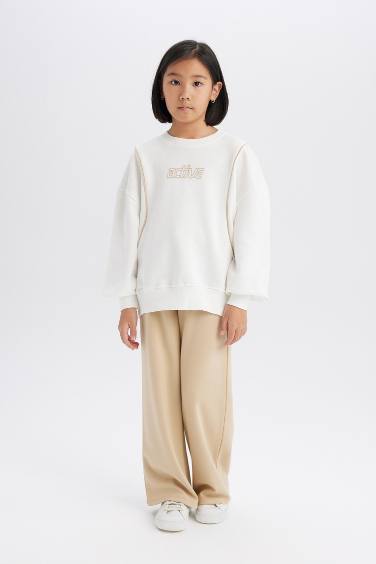 Pantalon de survêtement large pour fille