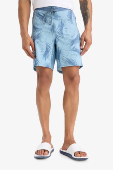 DeFactoFit Regular Fit Patterned Flexible Textured Swim Shorts