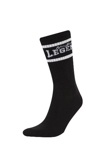 Erkek Rahat Lastikli 3'lü Pamuklu Uzun Çorap