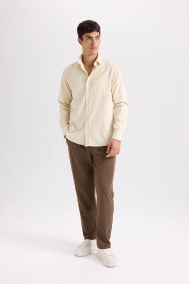 Regular Fit Eşofman Altı Beli Bağcıklı Cep Detaylı Düz Paça