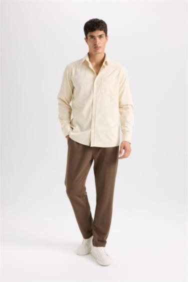 Regular Fit Eşofman Altı Beli Bağcıklı Cep Detaylı Düz Paça