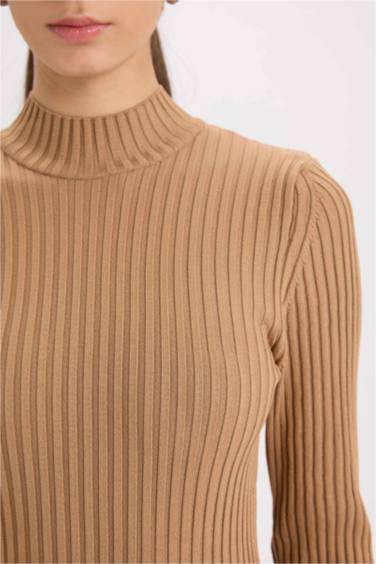 ұзын бұлшықет пішімі ұзартылған жаға ұзын жеңді Көйлек