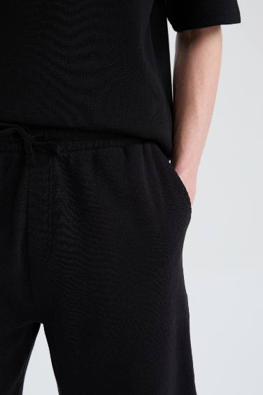 Шорты вафля, обычная посадка