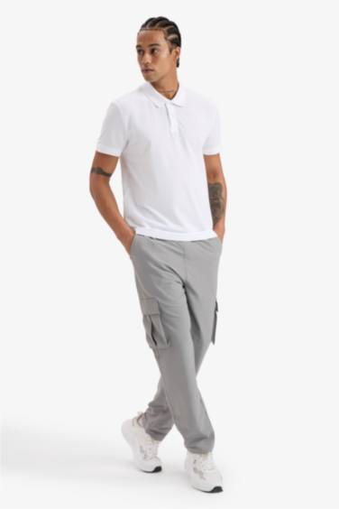 DeFactoFit Slim Fit Pique Polo T-Shirt