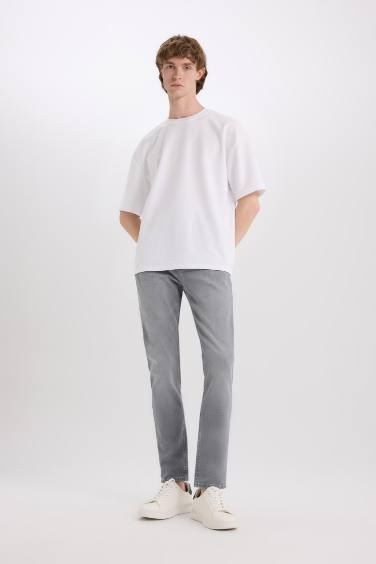 Pedro Slim Fit Dar Kalıp Normal Bel Dar Paça Jean Pantolon