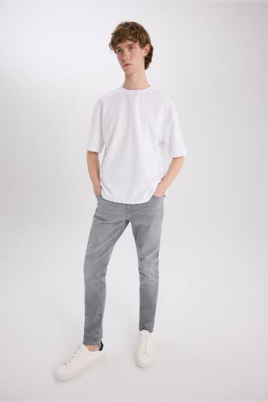 Pedro Slim Fit Dar Kalıp Normal Bel Dar Paça Jean Pantolon